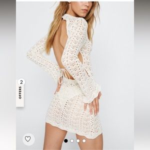 Nasty gal swim cover up in cream